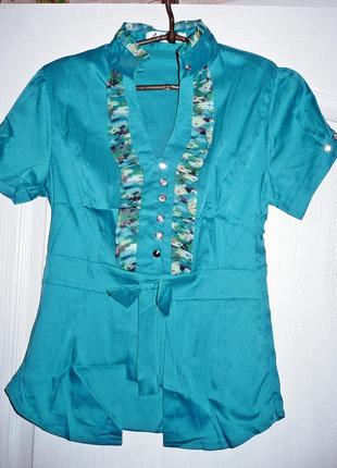 Шикарная блуза "элиза" размер 46-483 фото