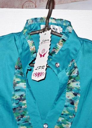 Шикарная блуза "элиза" размер 46-484 фото