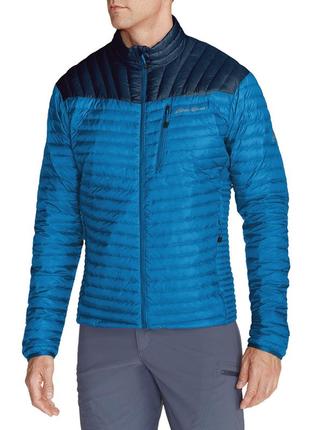 Чоловічий пуховик eddie bauer mens microtherm stormdown jacket s m