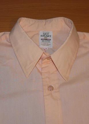 Рубашка мужская персиковая, 881 top fashion 42 р.5 фото