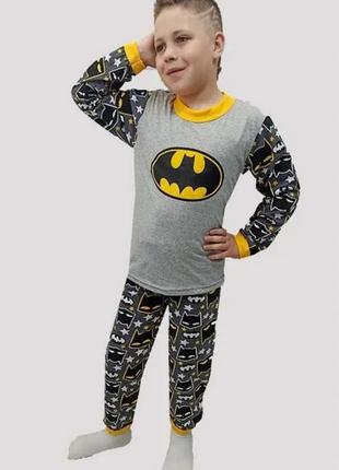 Детская пижама бэтмен супергерои для мальчиков, рост 104-110 см, детская пижама для мальчика