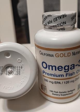 Омега-3 риб’ячий жир преміальної якості california gold nutrition®️3 фото