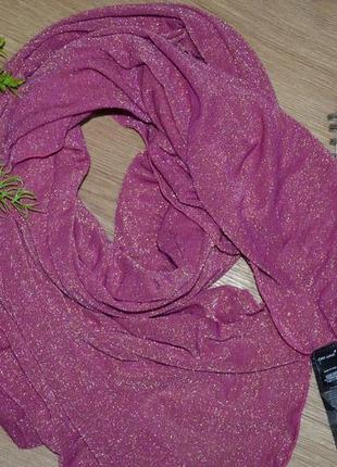 Нарядный, блестящий палантин, шарф, шаль италия