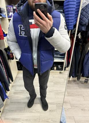 Зимова куртка чоловіча tommy hilfiger mens hooded puffer jacket