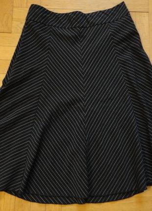 Юбка восьмиклинка в тонкую бело-голубую полосочку, m.k.m., usa, 5/6