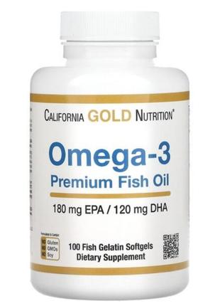 Омега-3 риб’ячий жир преміальної якості california gold nutrition®️1 фото