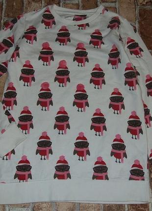 Кофта новогодняя свитшот девочке 11 - 12 лет