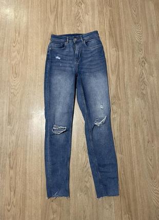 Узкие джинсы от бренда h&m (линейка divided) размер 362 фото