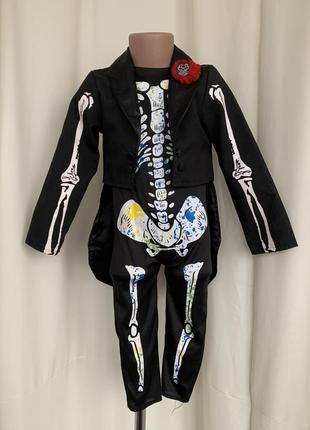 Скелет граф дракула вампир костюм карнавальный