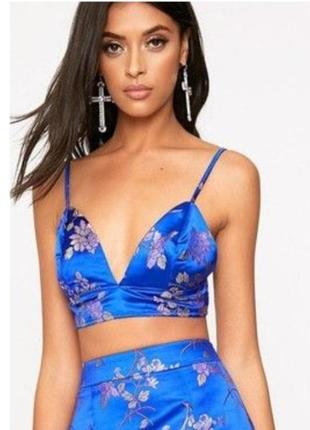 Гарний жакардовий топ глибокого кольору на блискавці