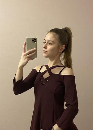 Плаття бордо 3
