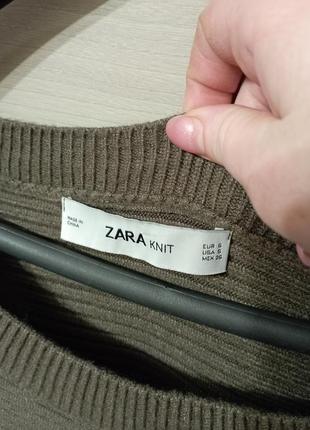 Укороченый свитер оверсайз zara2 фото