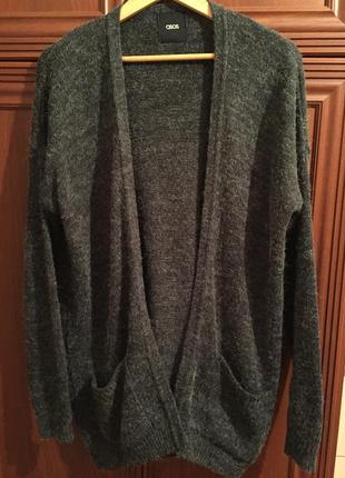 Стильный серый тёплый кардиган с карманами 😍👌🏽 s-m кофта