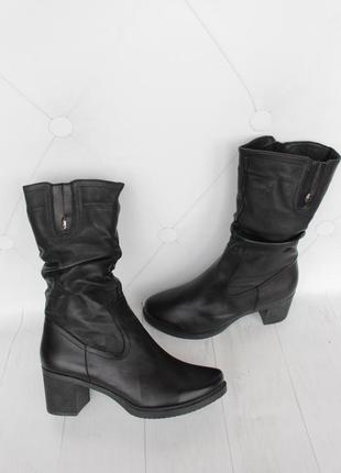Зимние кожаные сапоги, полусапожки, ботинки 41 размера2 фото