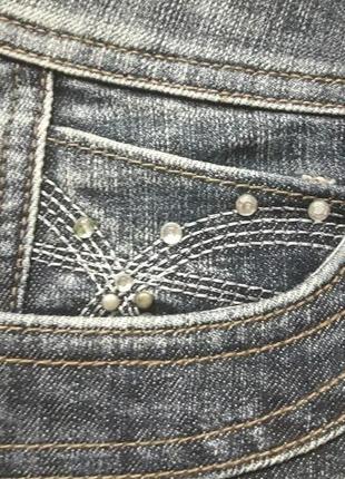 Суперовые джинсовые шорты с поткотами и стразами house of denim2 фото