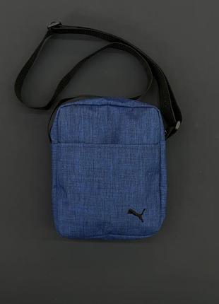 Чоловіча барсетка пума з тканини брендова сумка через плече puma