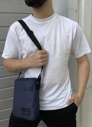 Мужская барсетка пума из ткани брендовая фирменная сумка через плечо puma5 фото