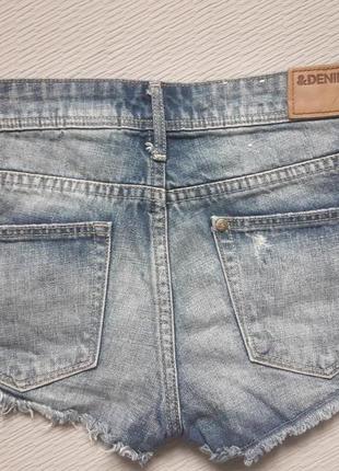 Круті джинсові шорти з потертостями і кишенями h&m2 фото