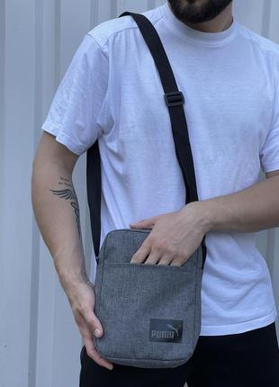 Чоловіча барсетка пума з тканини брендова сумка через плече puma5 фото