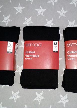 Теплые женские термо колготы на флисе esmara германия, s, l4 фото