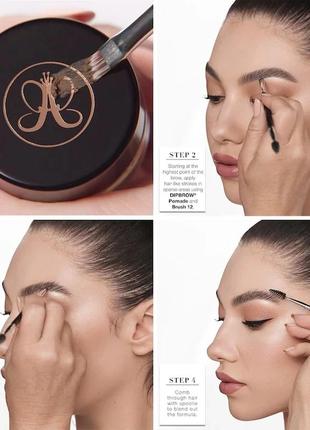 Помадка для брів anastasia beverly hills dipbrow waterproof, smudge proof brow pomade5 фото