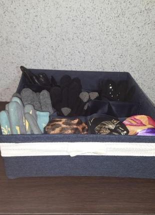 Органайзер в гардеробную для хранения шапок, шарфов, перчаток4 фото