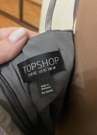 Шикарный блестящий топ topshop р. 46/48/505 фото