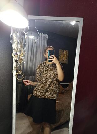 Стильна блуза з леопардовим принтом10 фото