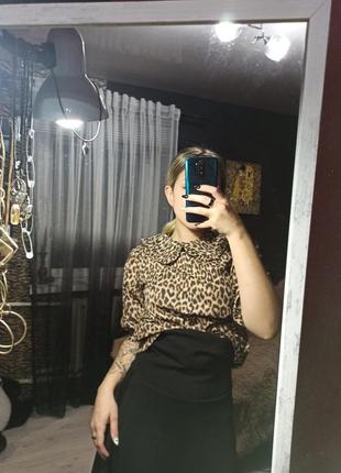 Стильна блуза з леопардовим принтом9 фото