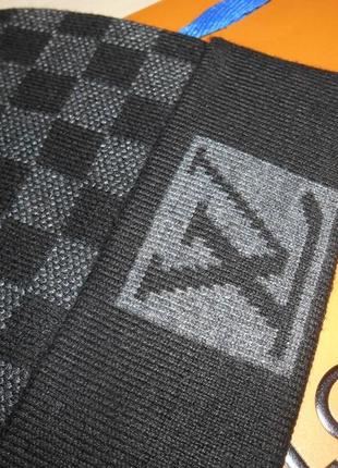 Шапка мужская теплая зимняя в стиле louis vuitton
