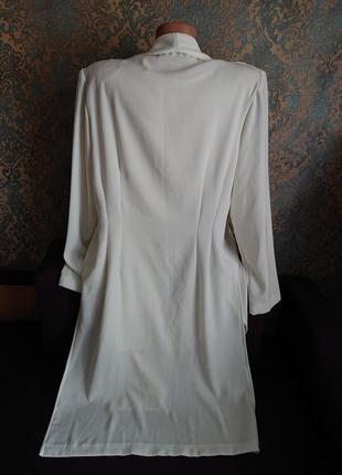 Красивый нарядный женский комплект удлиненный пиджак кардиган френч и блузка блузка размер 44/46/485 фото