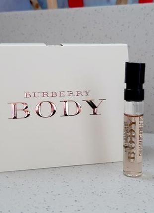 Burberry body eau de parfum✨оригинал миниатюра пробник mini vial spray 2 мл книжка3 фото