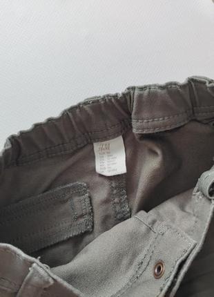 Стрейчові штани кольору хакі  артикул: 131043 фото