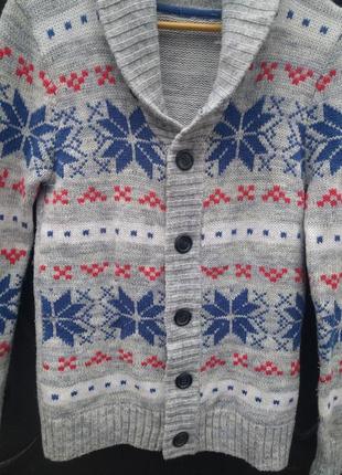 Стильный мужской кардиган h&m