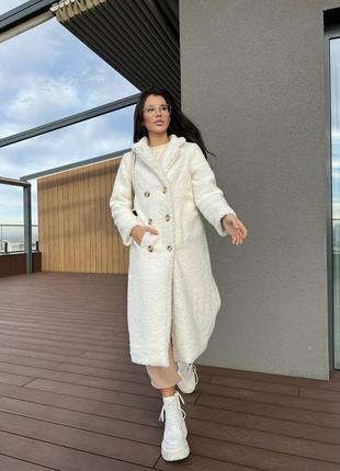 Еко шубка вільного крою