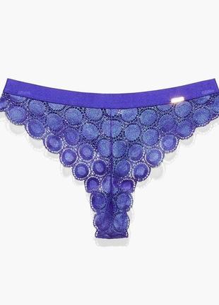 Мереживні синьо фіолетові переливаються стрінги від savage fenty by rihanna на подарунок на особливий випадок very sexy6 фото