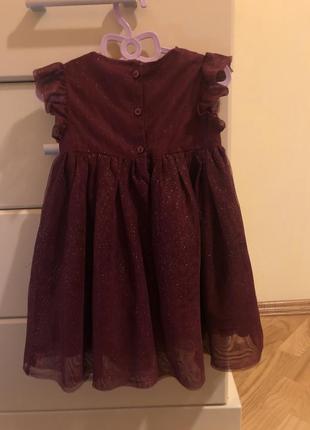 Сукня, плаття святкове для дівчинки 12-18 місяців, 1-2 рочки.2 фото