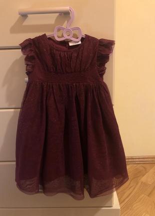 Сукня, плаття святкове для дівчинки 12-18 місяців, 1-2 рочки.3 фото