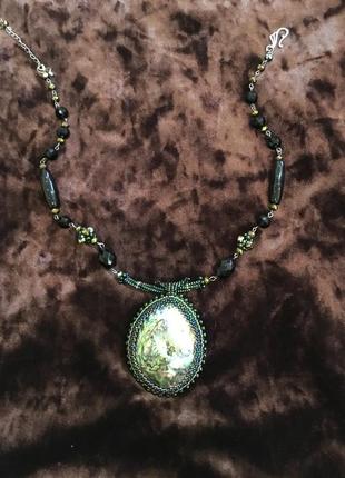 Намисто з натуральним каменем ручної роботи