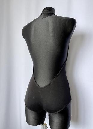 Боді missguided у стилі pinup пінап 50е боді з відкритою спинкою чорний2 фото