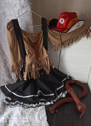 Карнавальный маскарадный костюм наряд ковбоя ковбойки размер м