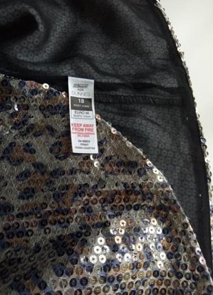 Нарядный, праздничный пиджак/накидка в пайетки в модный леопардовый принт4 фото