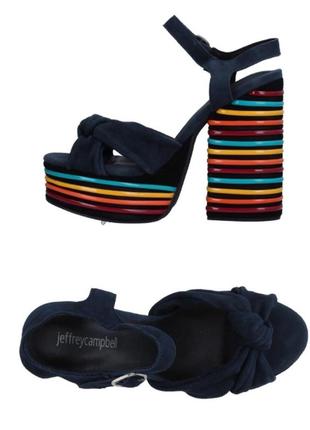 Замшеві яскраві босоніжки jeffrey campbell 38 р устілка 24 см1 фото