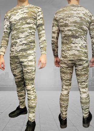 Термобелье зимнее мужское пиксель  военный термо костюм теплый зсу - 25*