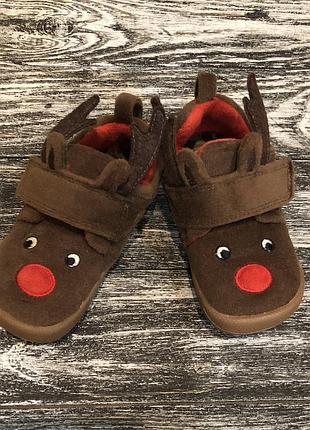 Мокасины тапочки туфли олени clarks, 22 1/2