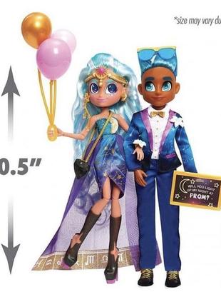 Ляльковий набір hairdorables hairmazing prom perfect neila & logan, 2 шт😍 набор лялька кукла куколка