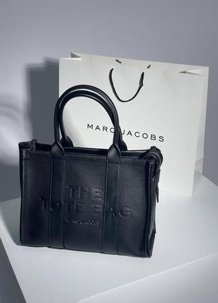 Сумочка в стилі🖤 marc jacobs medium tote bag black leather