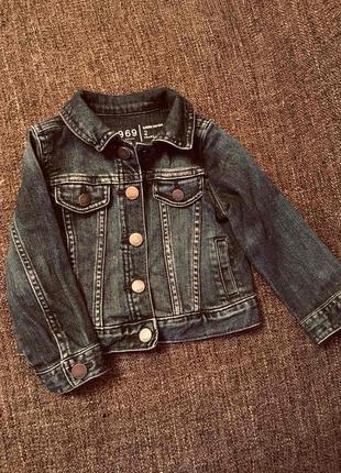 Брендовий джинсова куртка піджак для дівчинки на 2 роки