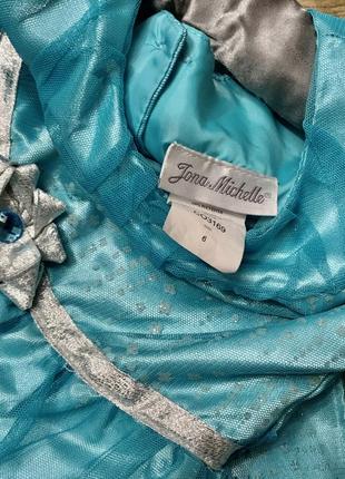 Брендовое новогоднее платье с муфточкой меховой снежинки льдинки метелицы королевы jona michelle(сша5 фото