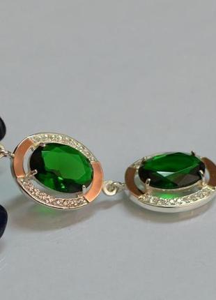 Серебряный браслет с вставками из золота 17.5